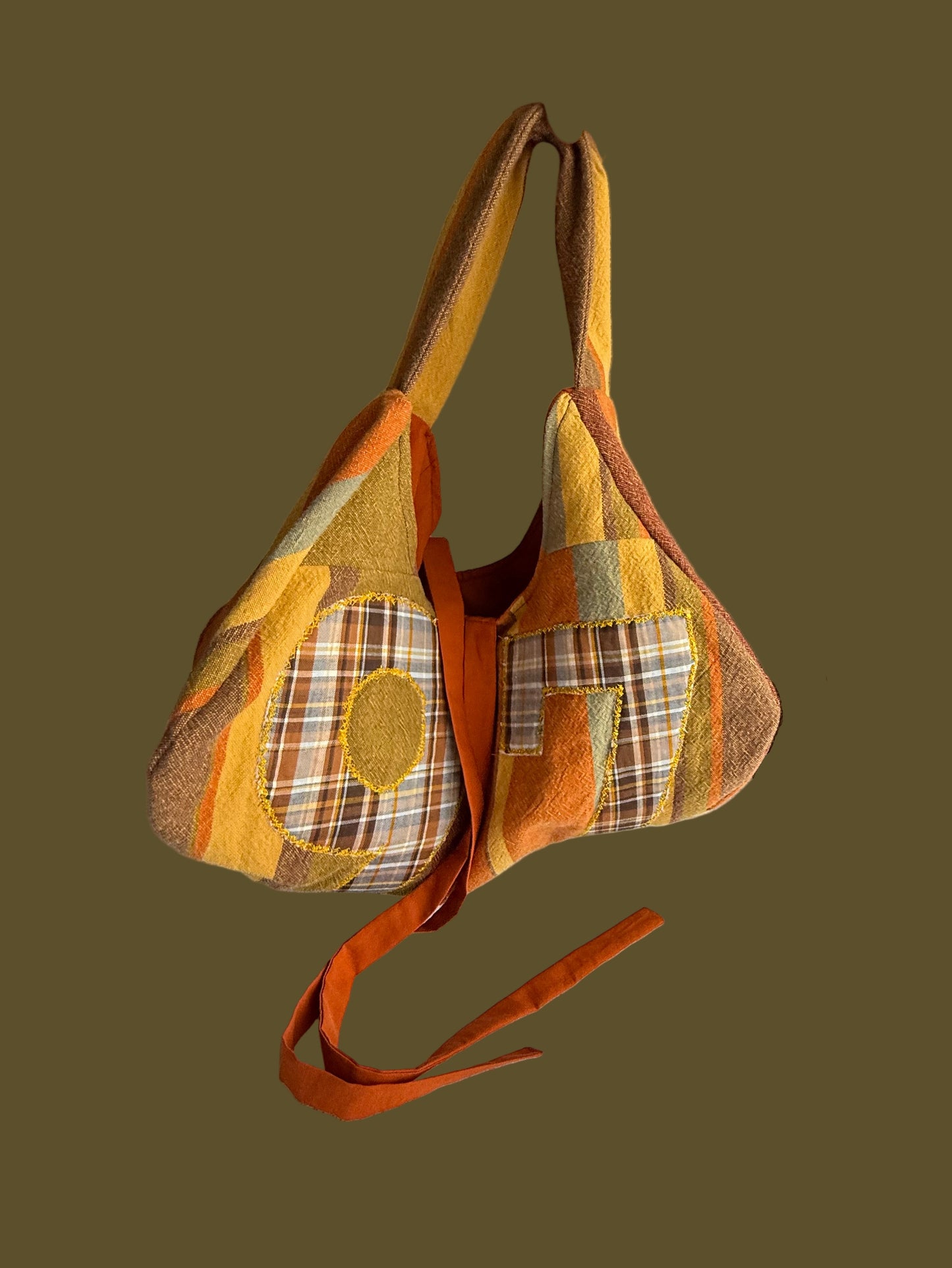 #97 Striped Hand Bag