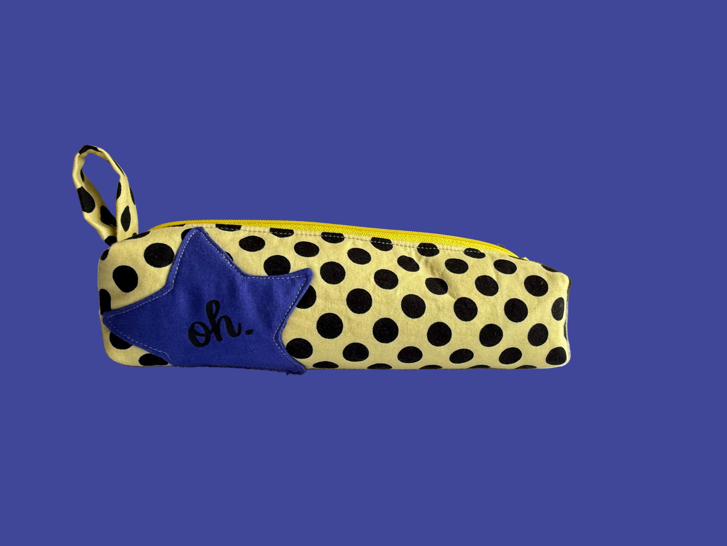 Yellow Polka Dot Pencil Pouch