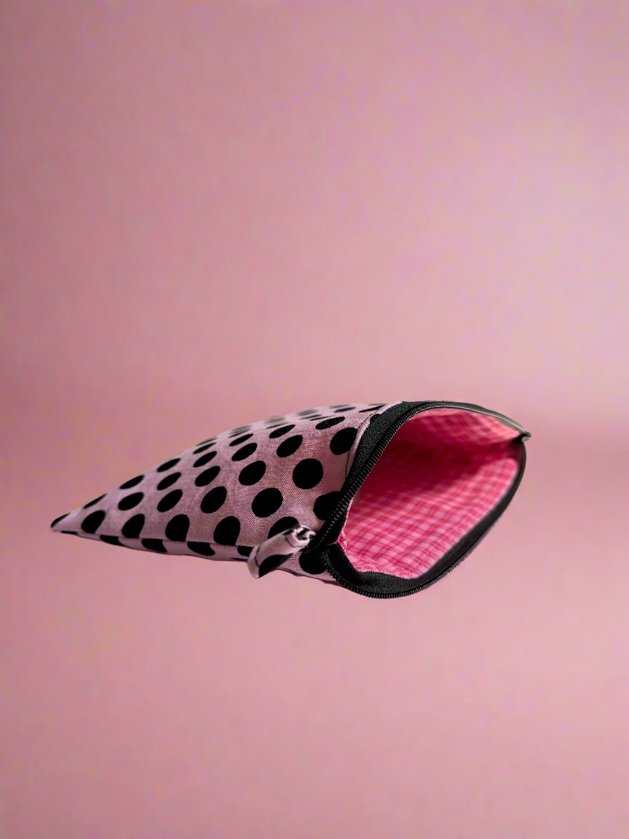 Pink Polka Dot Pouch