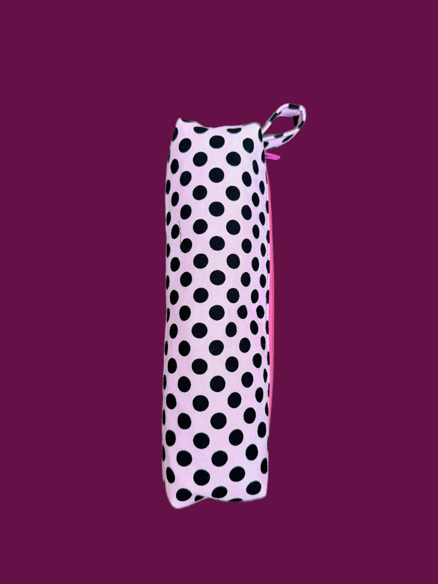 Pink Polka Dot Pencil pouch