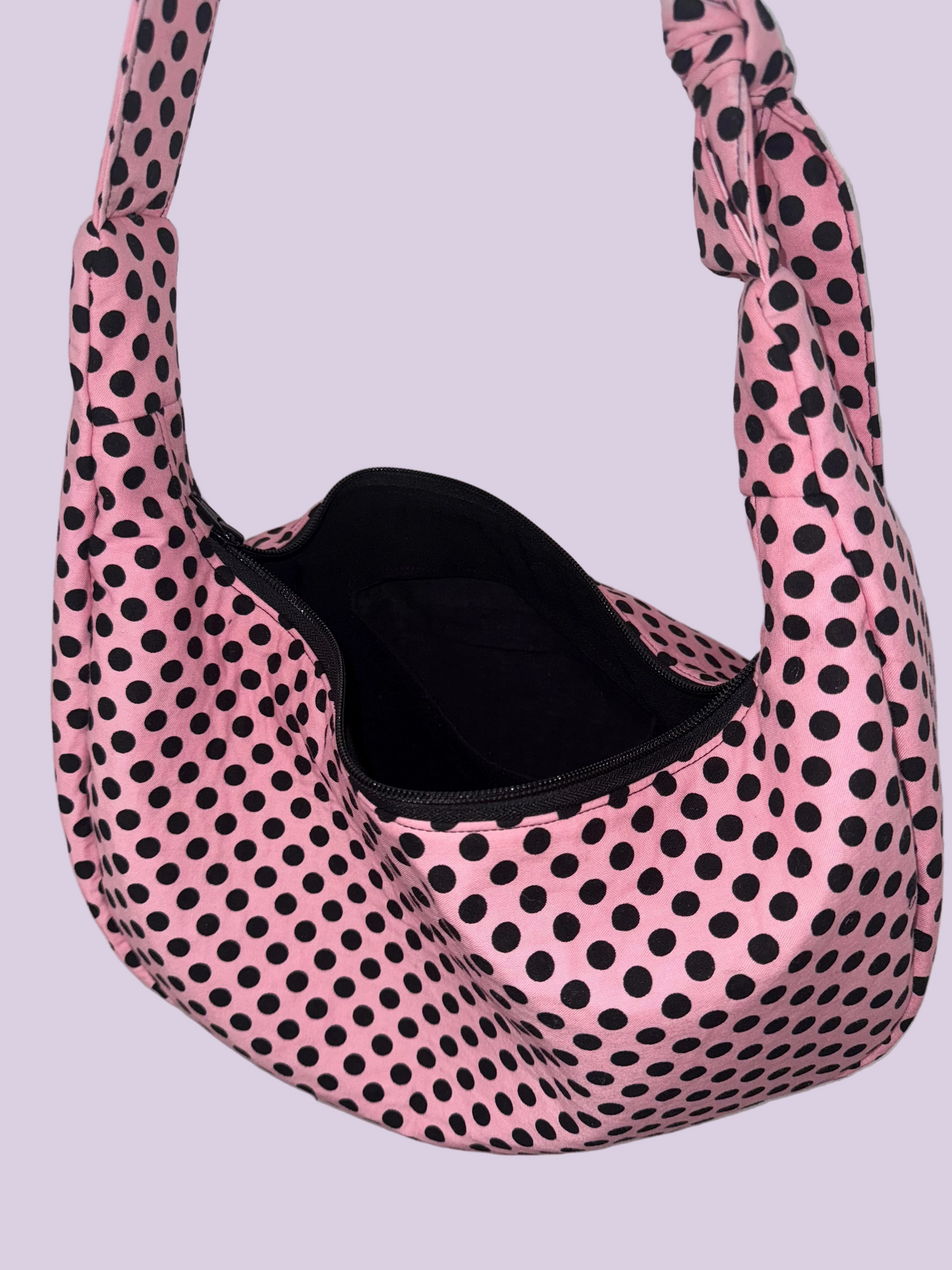 Pink Polka Dot Cres Bag