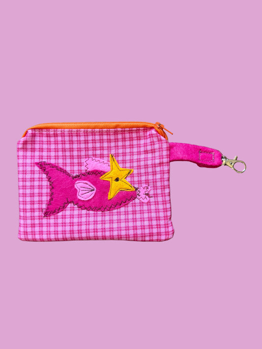 Pink "Star" Fish Mini Bag Keychain