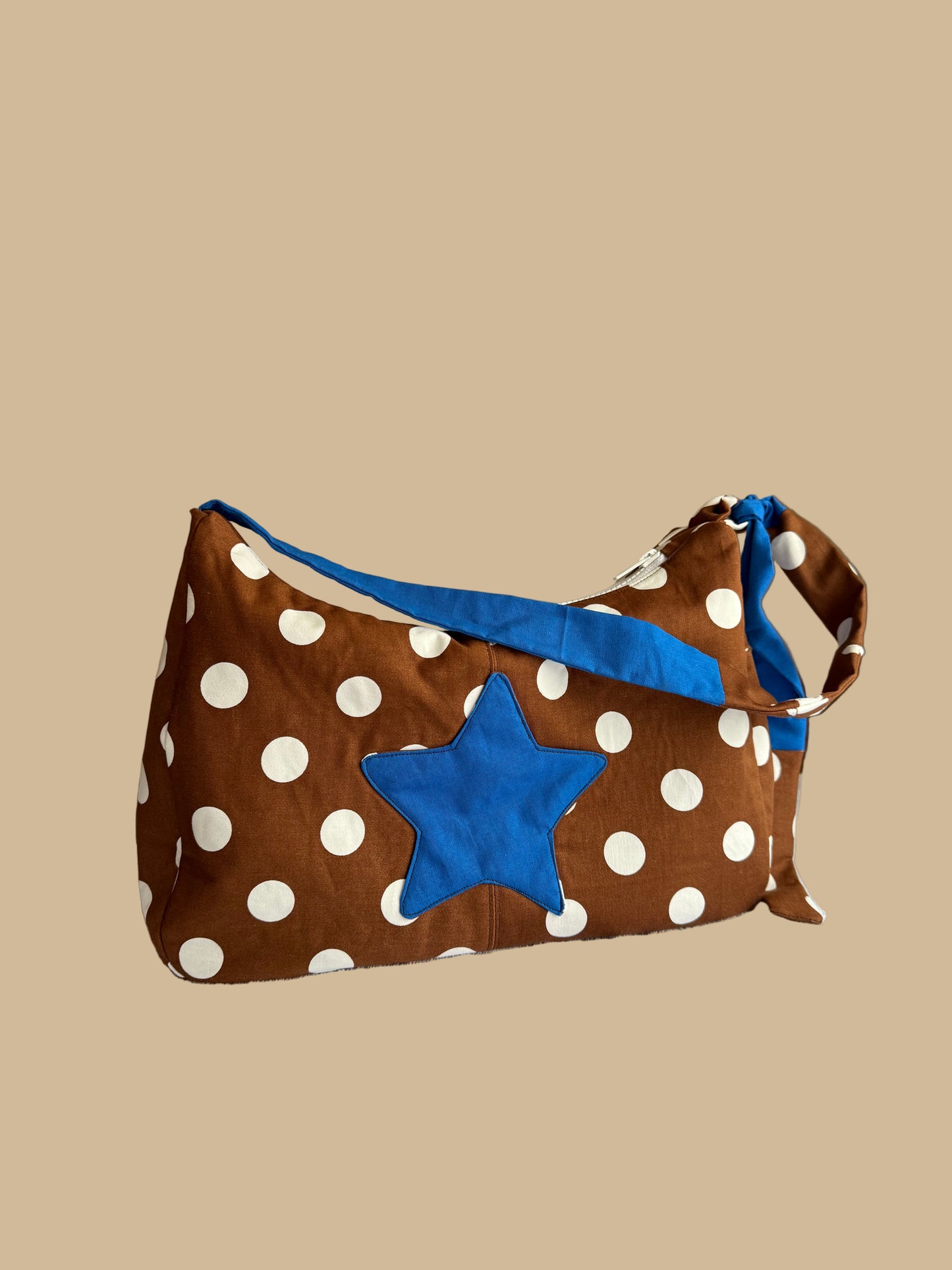 Brown Polka Dot Star Bag
