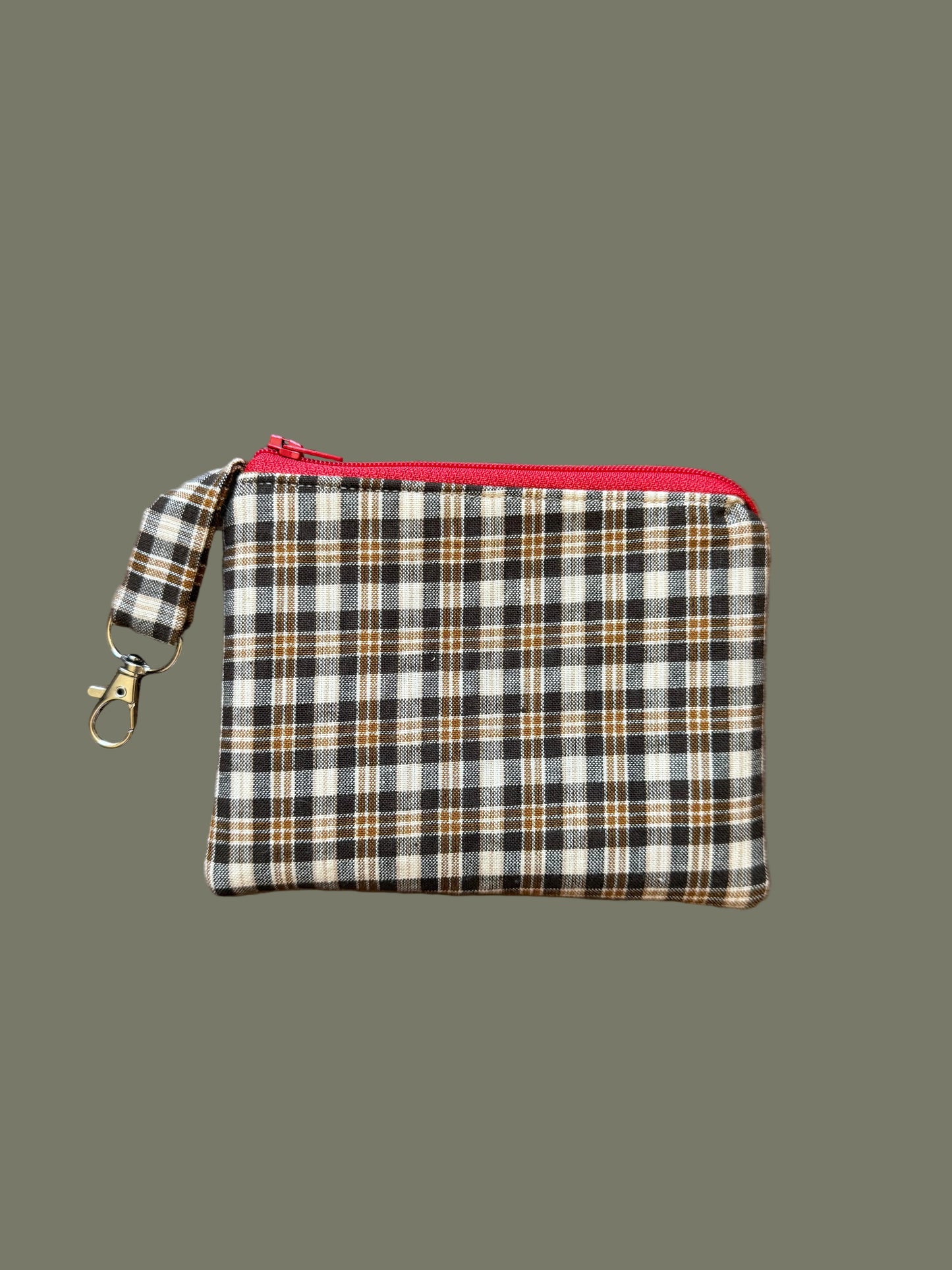 Plaid Mini Bag Keychain