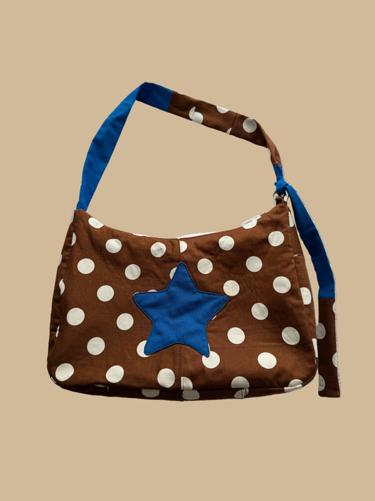 Brown Polka Dot Star Bag