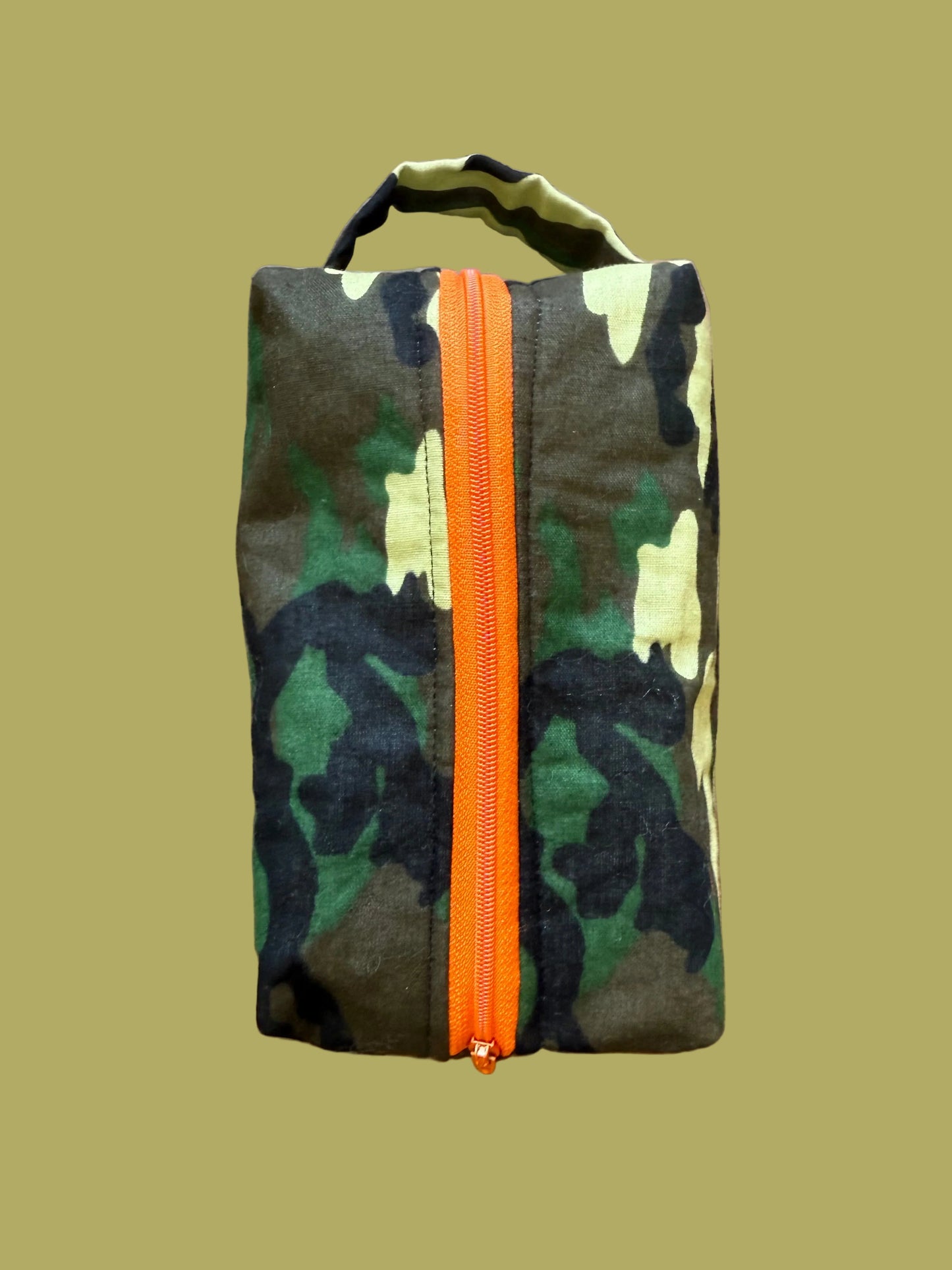 Green Camo Travel Bag
