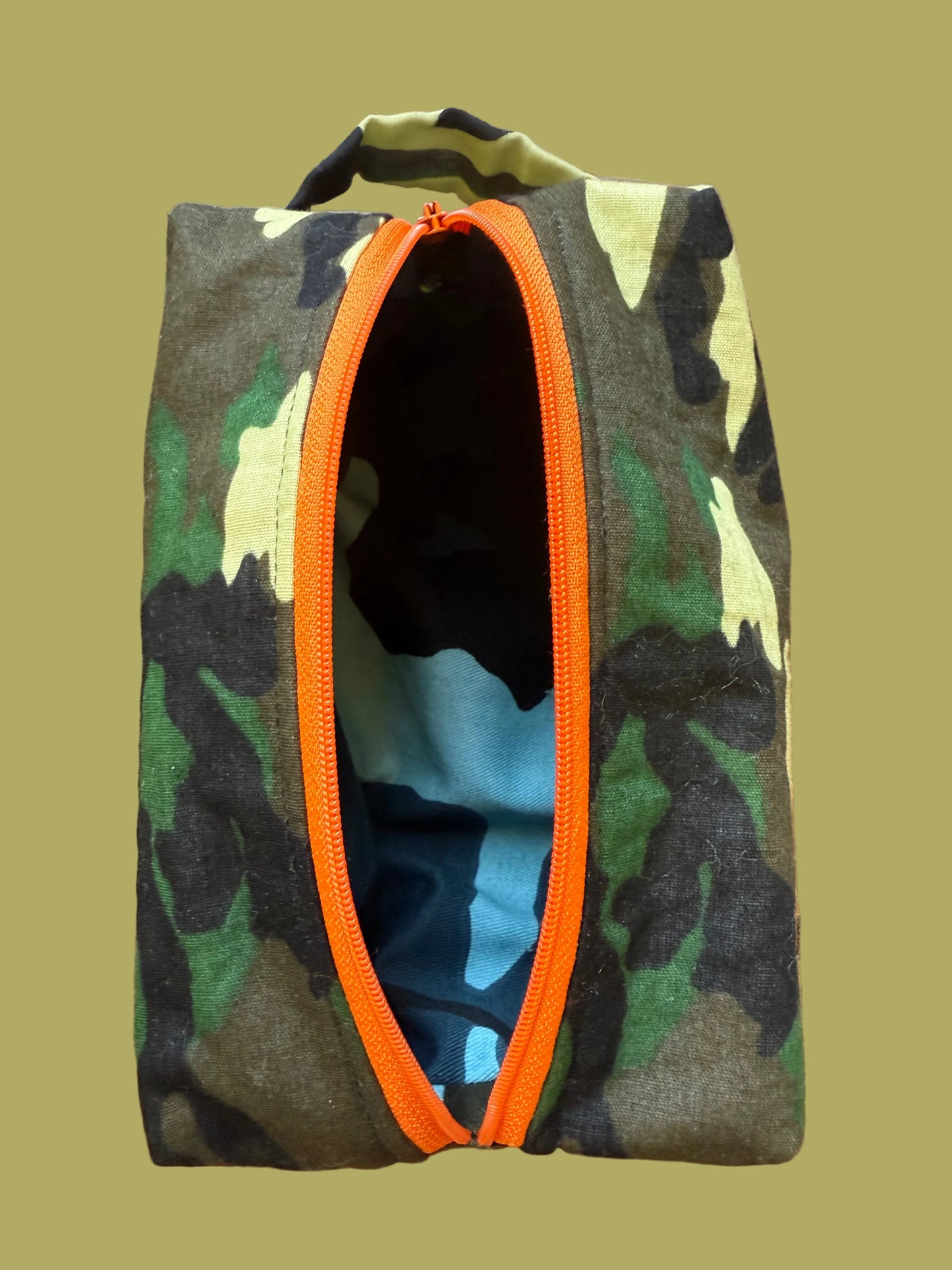 Green Camo Travel Bag