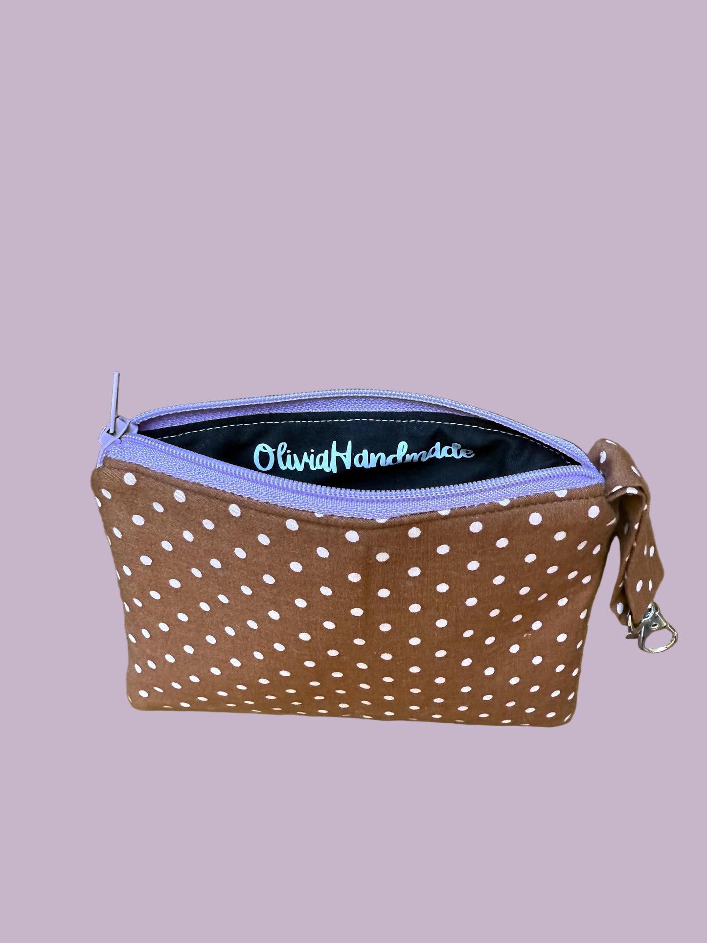 Polka Dot mini bag Keychain