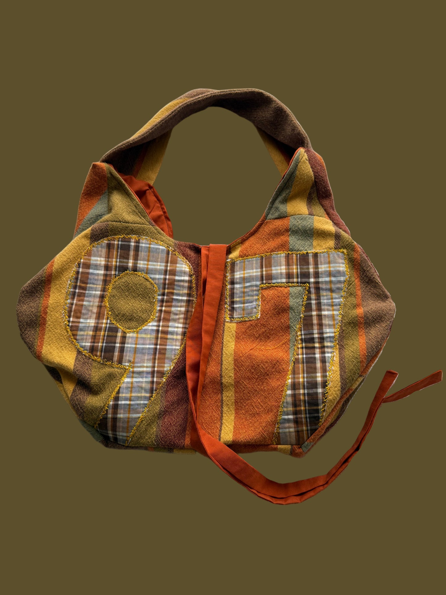 #97 Striped Hand Bag