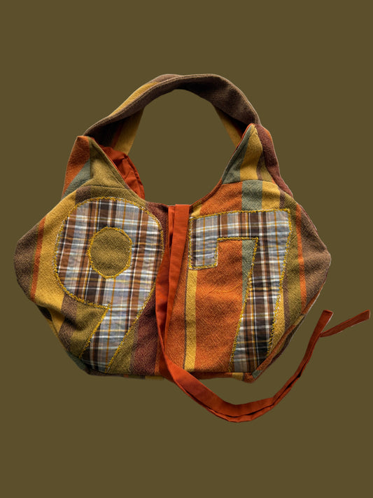 #97 Striped Hand Bag