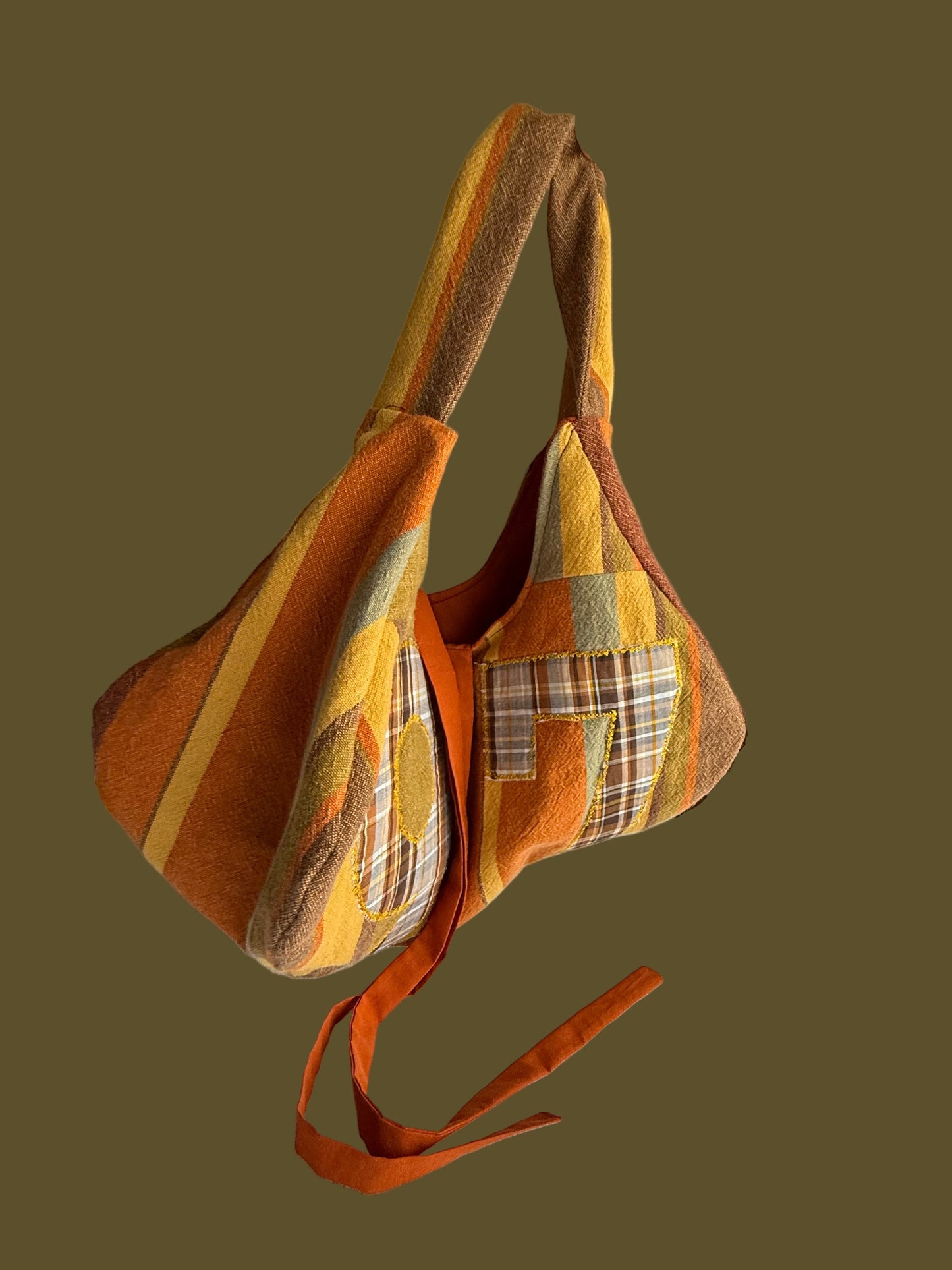 #97 Striped Hand Bag