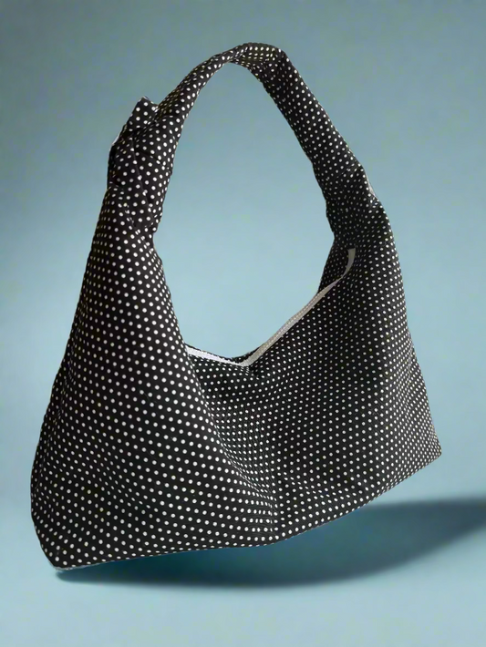 Black Polka Dot Shoulder Bag