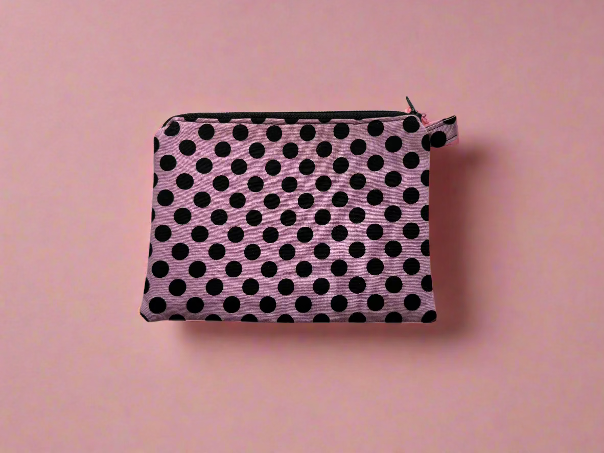 Pink Polka Dot Pouch