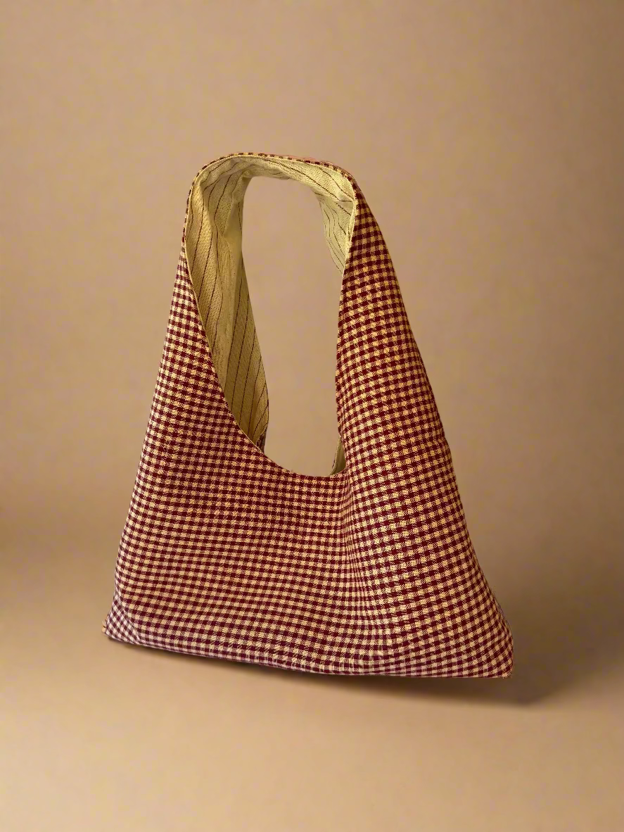 Red Gingham Shoulder Bag