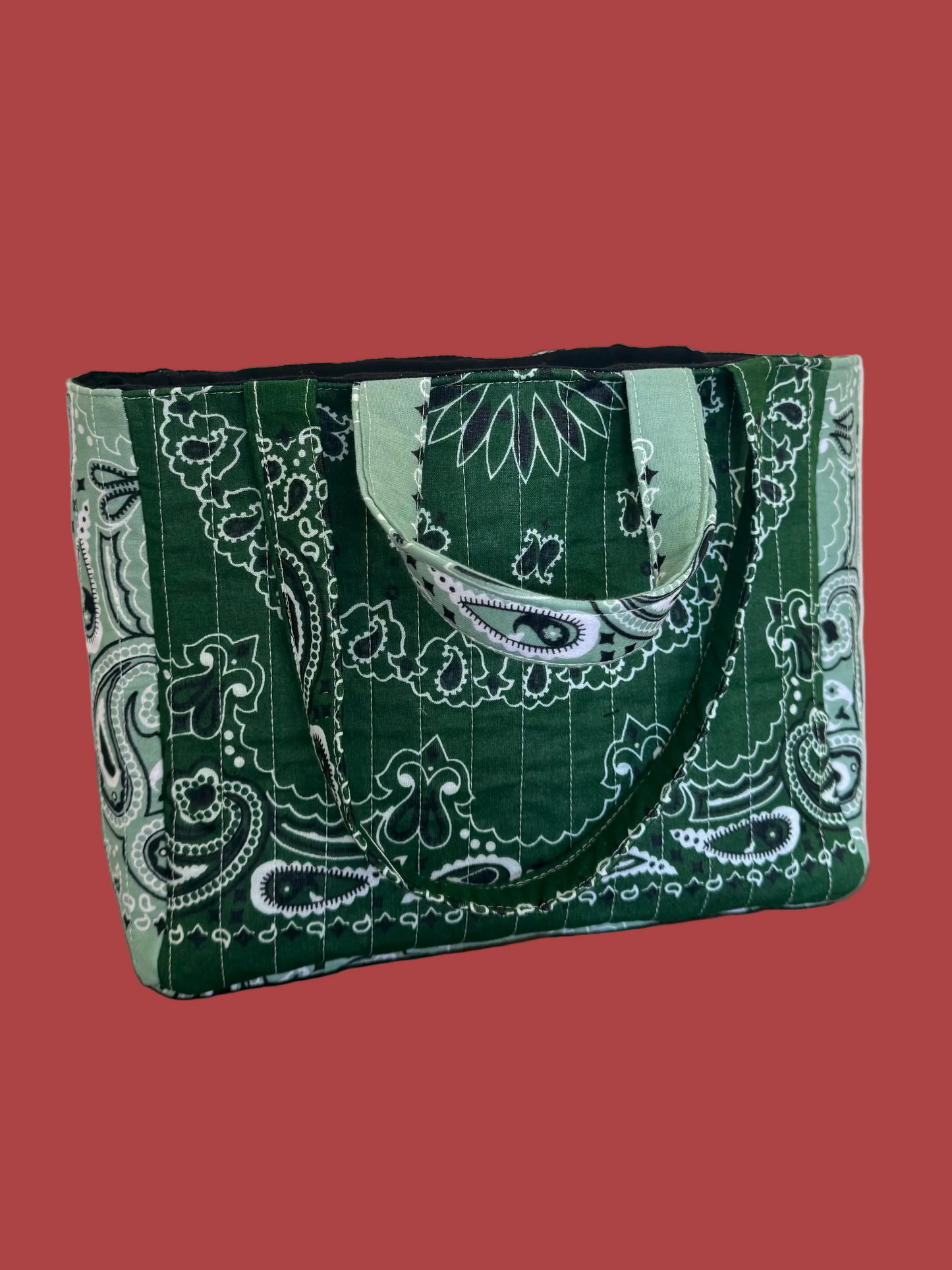 Mini Green Bandana Tote