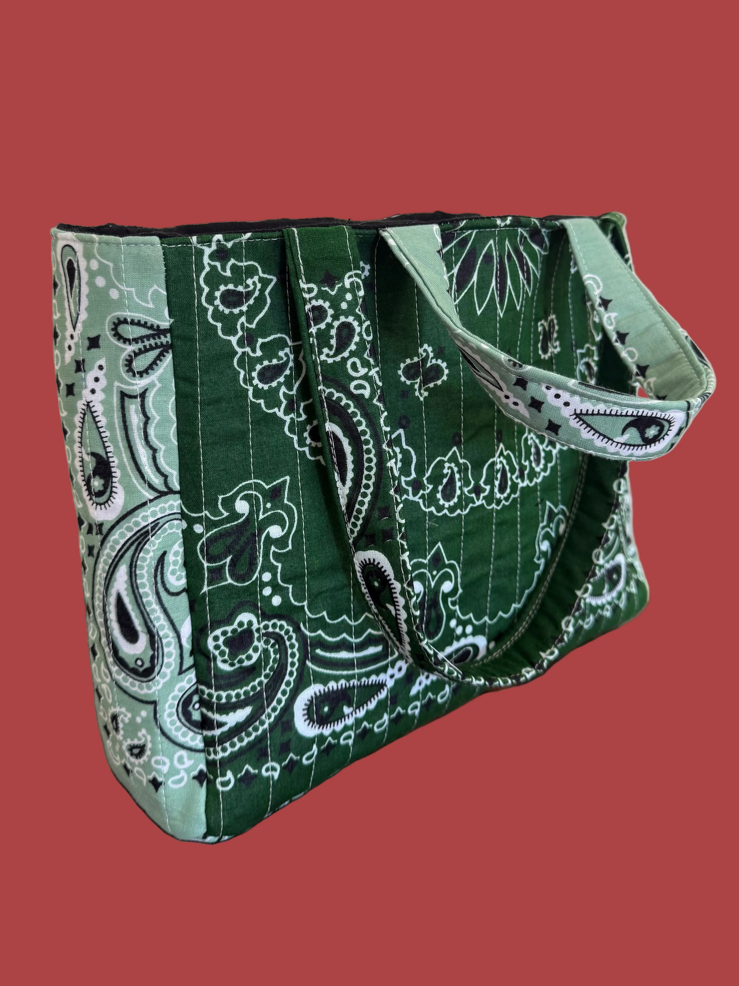 Mini Green Bandana Tote