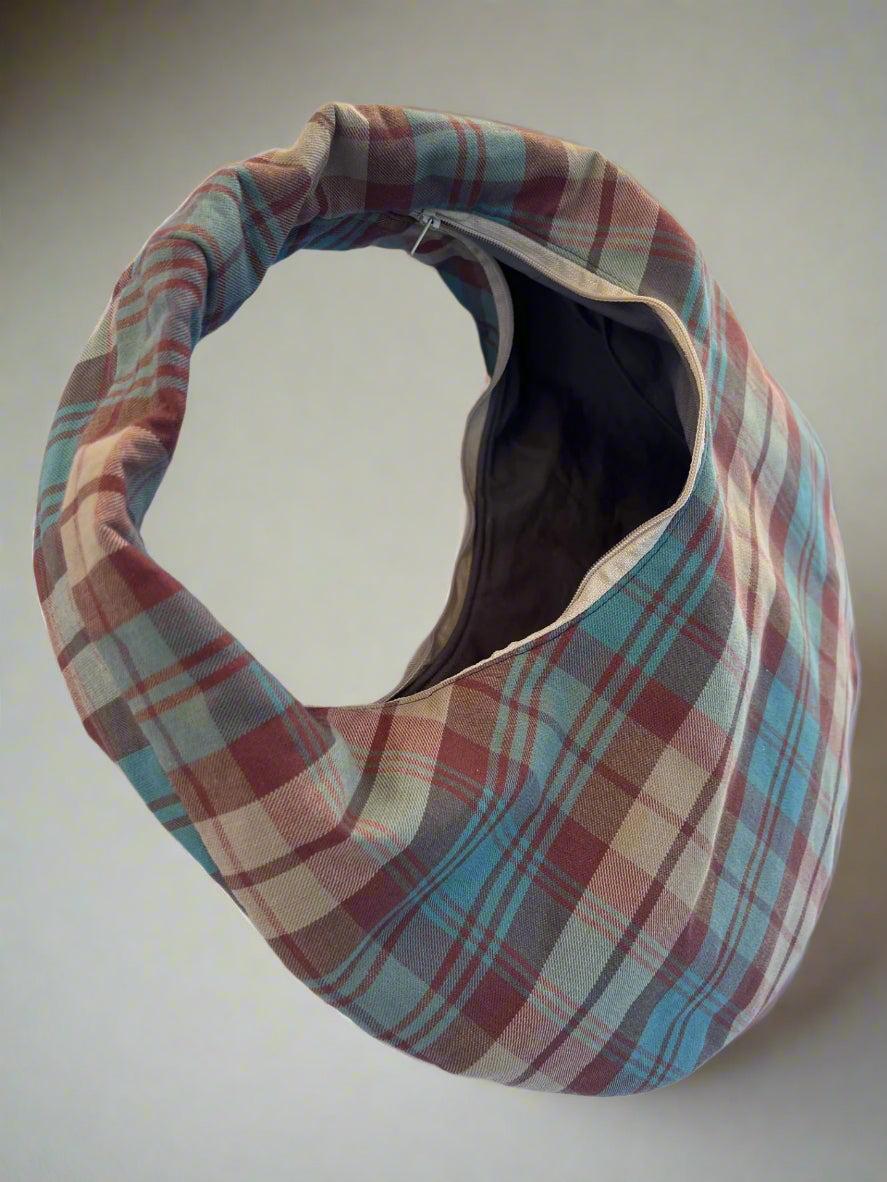 Plaid Circle Hobo