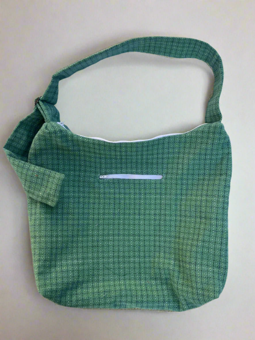 Green Flannel Bag